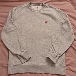 Levi's Light Gray Crewneck Sweater for Men